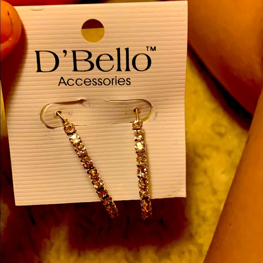 I am selling this diamond pair of hoop earrings